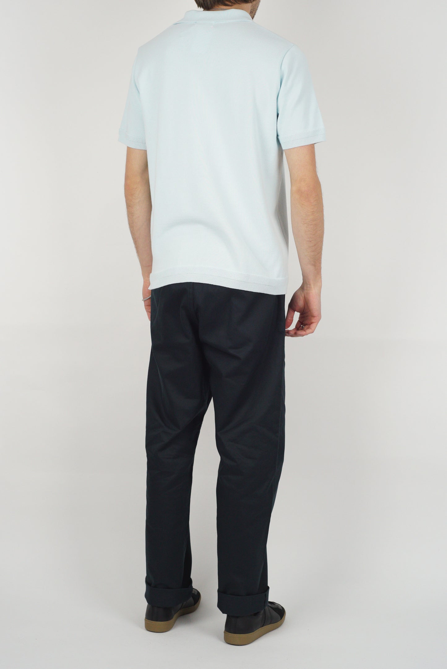 SUNNYSIDERS_FUJITO_Fujito - Knit Polo, Sax_knitwear