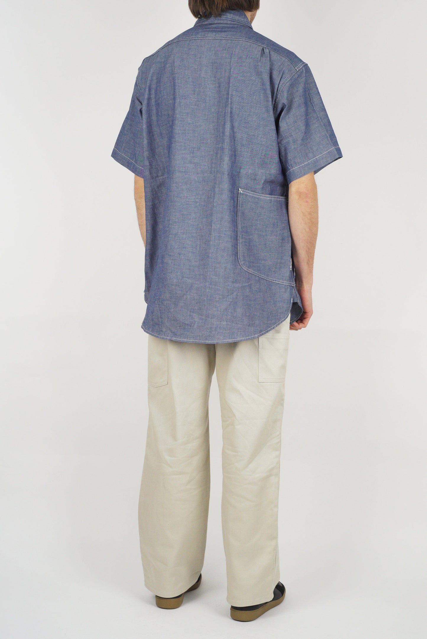 SUNNYSIDERS_SASSAFRAS_Sassafras - Diggin Shirt 1/2 Sleeve, Chambray_Shirts