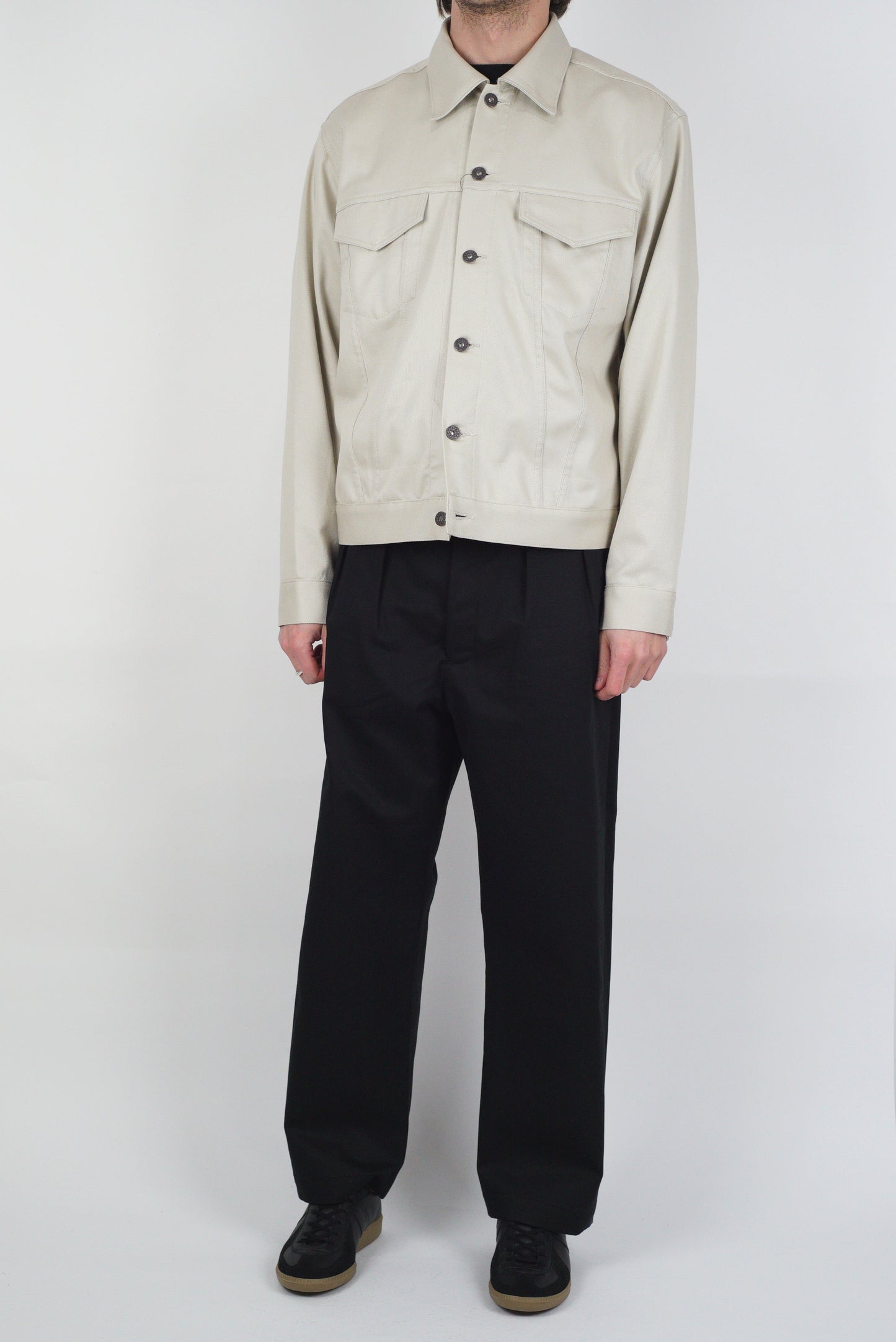 SUNNYSIDERS_FUJITO_Fujito - 2 Tuck Trousers, Black_Trousers
