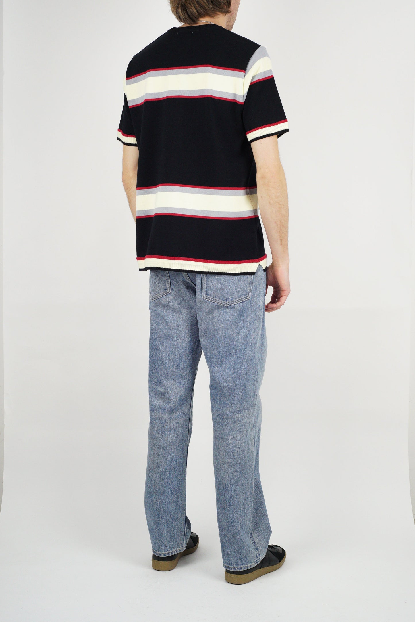 SUNNYSIDERS_FUJITO_Fujito - Knit T-Shirt, Black Border_T-Shirts