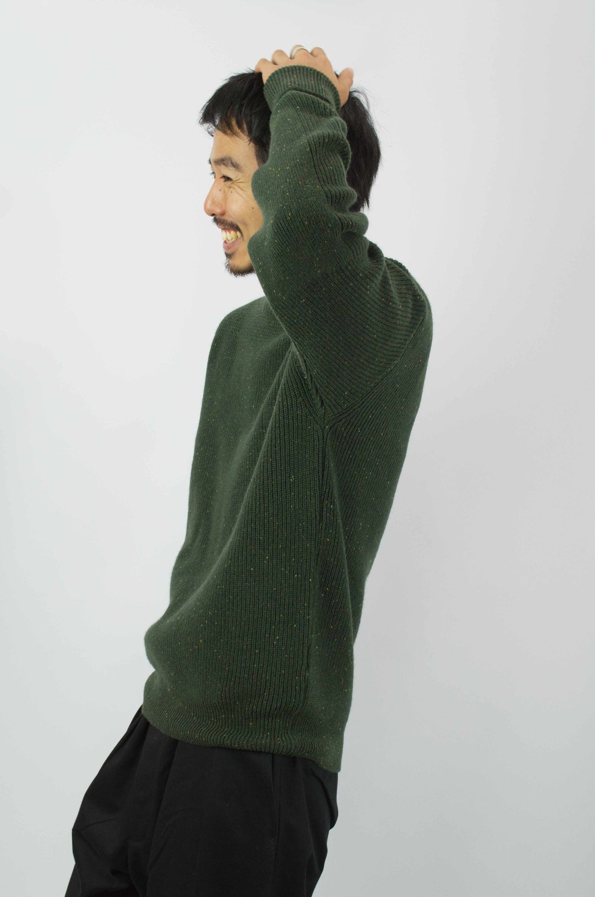 Fujito - Commando Sweater, Olive Green
