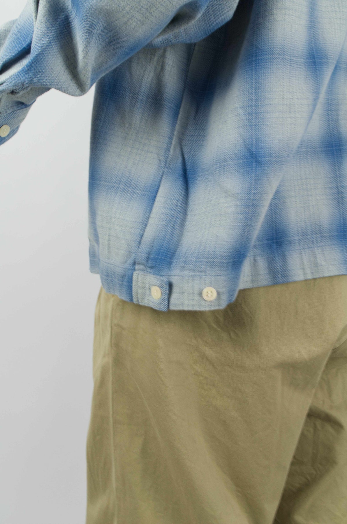 H.Unit - Indigo Checked Work Shirt, Blue