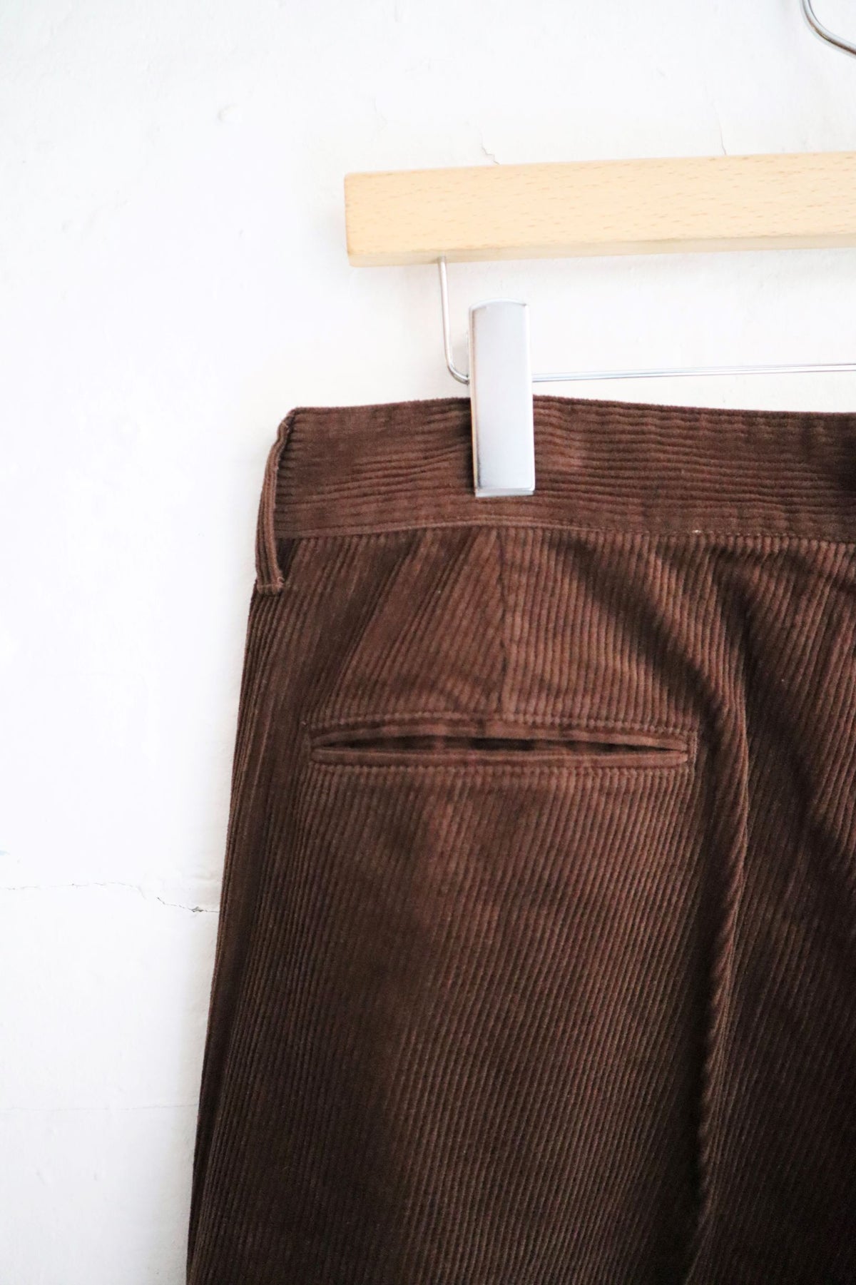 H.Unit - Crown Size Trouser, Brown Corduroy