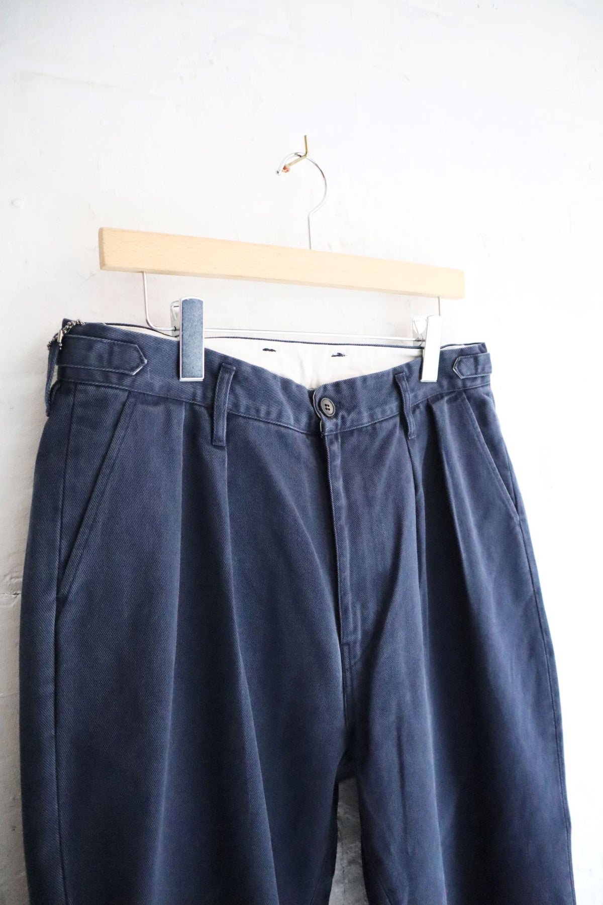 H.Unit - 2 Tuck Trousers, Navy Drill