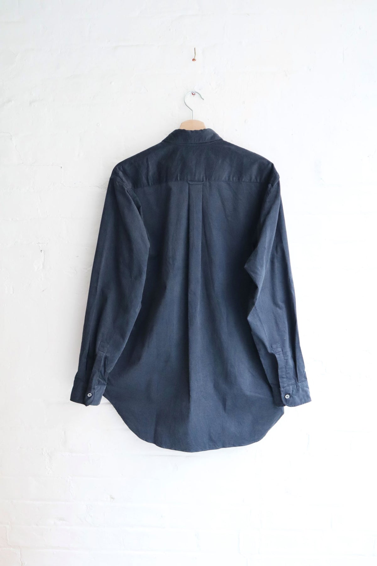 Fujito - Snap Down Collar Shirt, Navy Corduroy