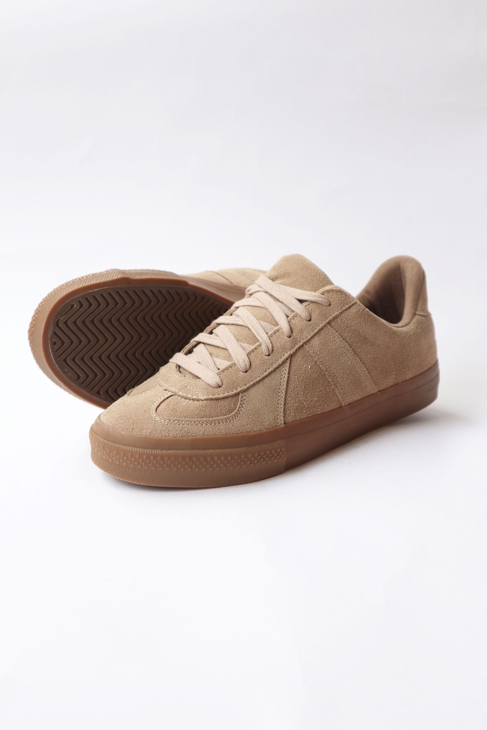 REPRODUCTION OF FOUND | 4700S GERMAN MILITARY TRAINER Beige Suede