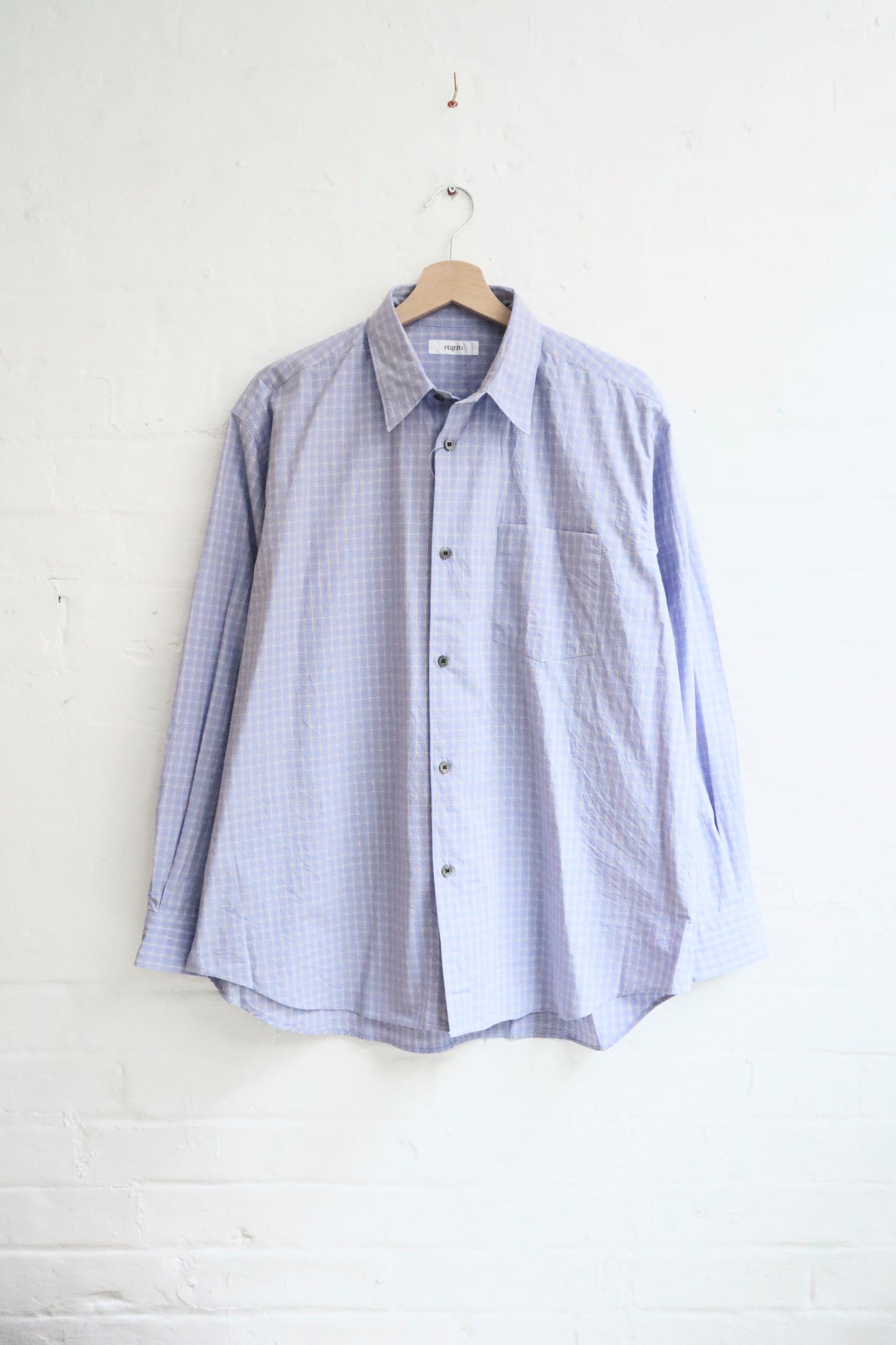 SUNNYSIDERS_FUJITO_Fujito - Big Sleeve Shirt, Lavender Check_Shirts