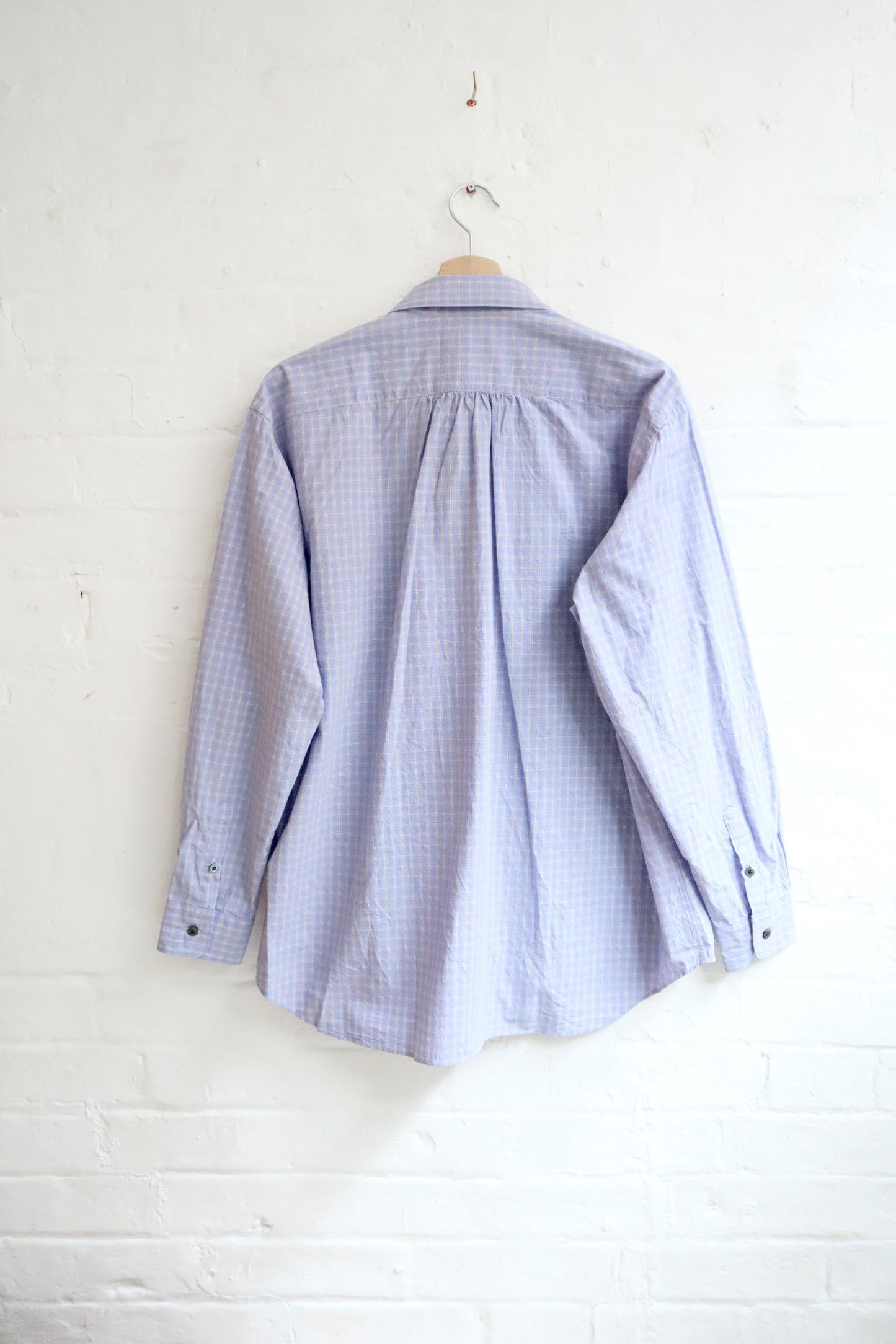 SUNNYSIDERS_FUJITO_Fujito - Big Sleeve Shirt, Lavender Check_Shirts