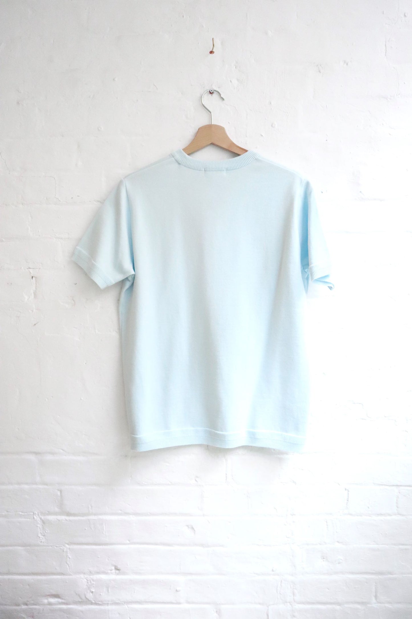 SUNNYSIDERS_FUJITO_Fujito - Knit T-Shirt, Sax_T-Shirts