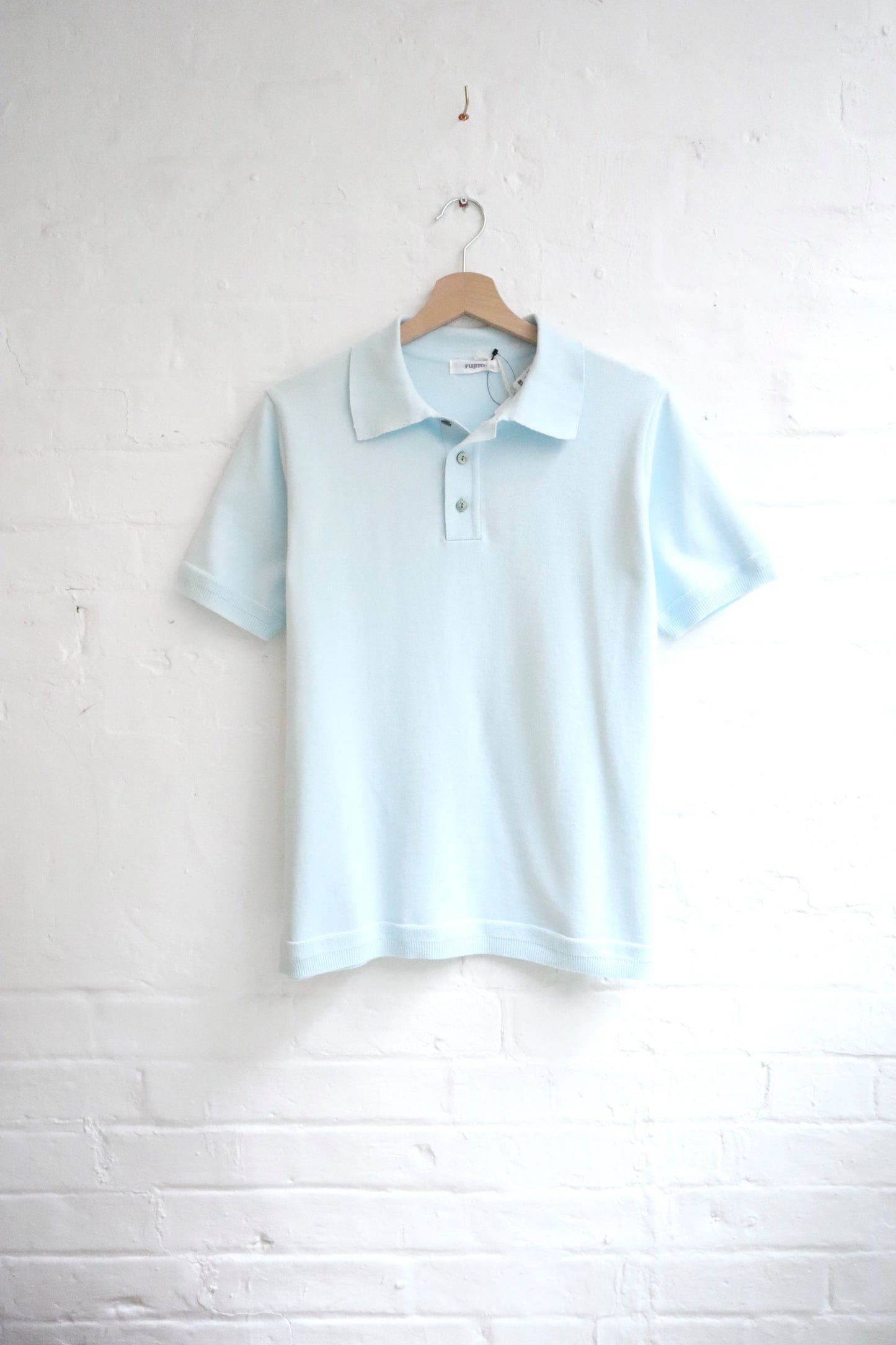 SUNNYSIDERS_FUJITO_Fujito - Knit Polo, Sax_knitwear