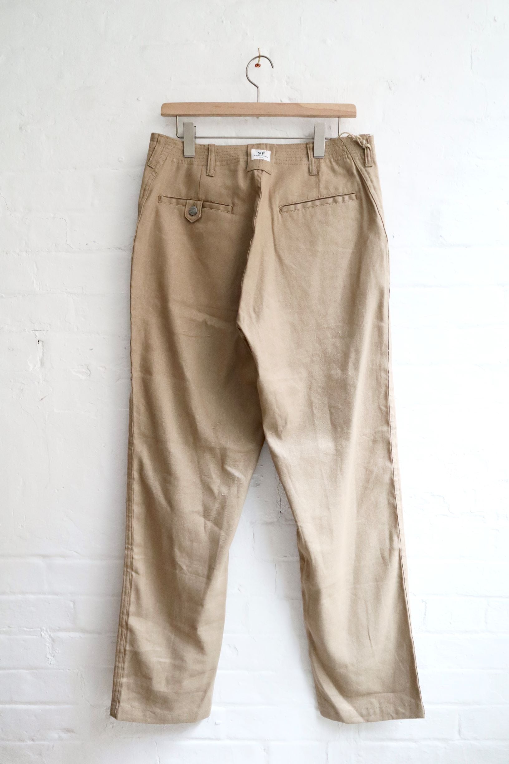 SUNNYSIDERS_SASSAFRAS_Sassafras - Sprayer Stream Pants, Beige_Trousers