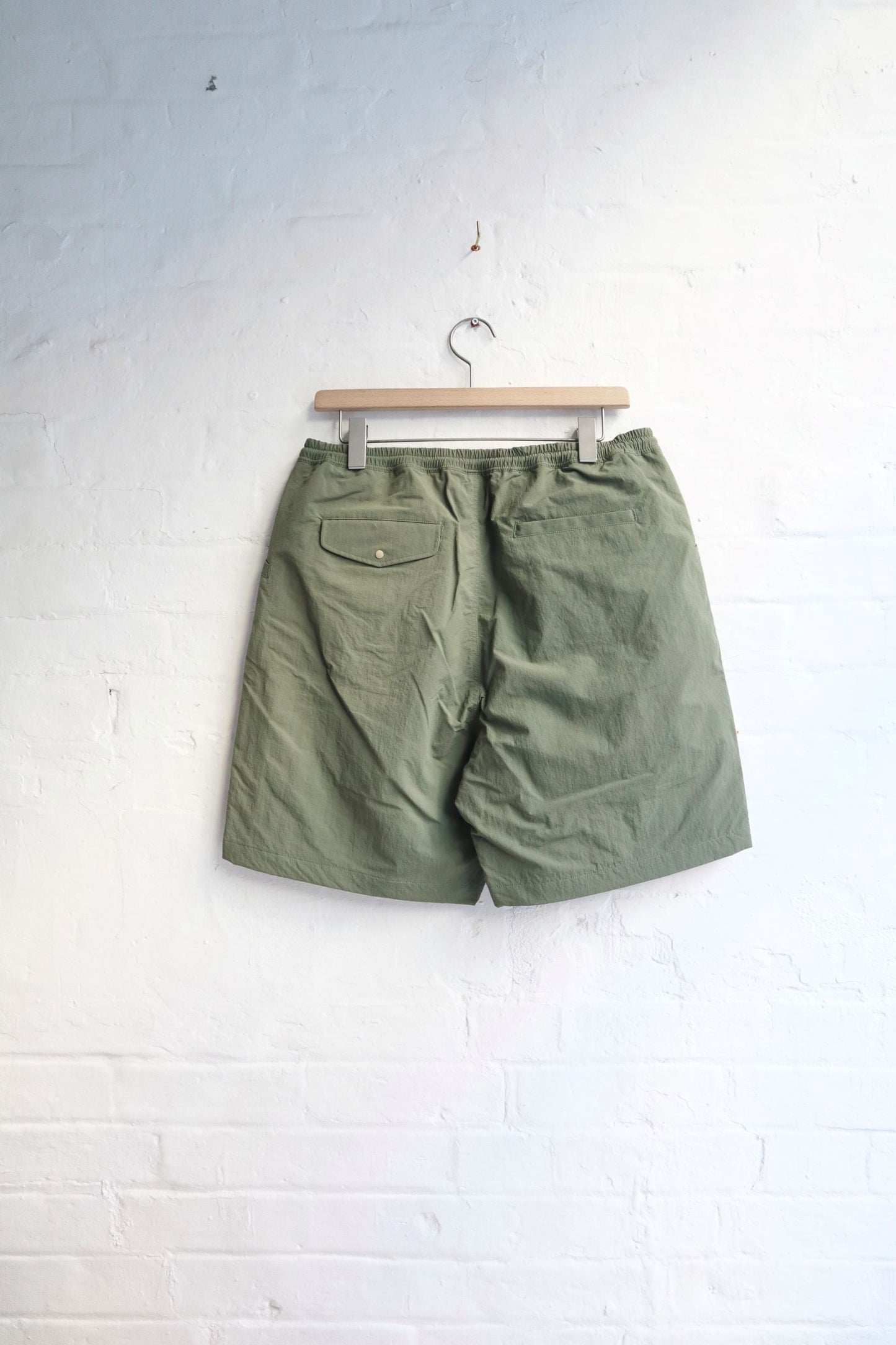 SUNNYSIDERS_SUNNYSIDERS_Sunnysiders - Nylon Running Shorts, Olive_Shorts