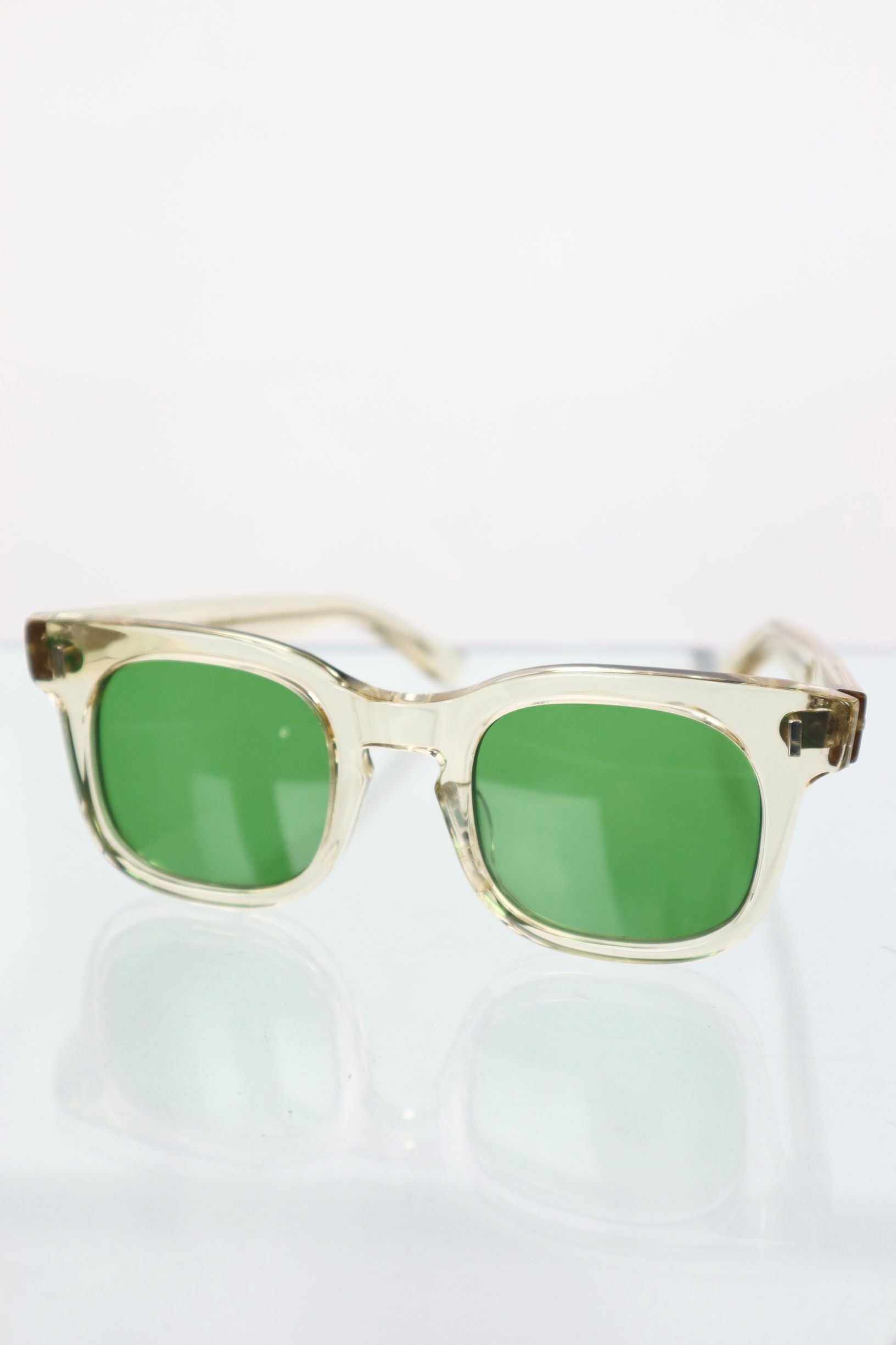 SUNNYSIDERS_Buddy Optical_Buddy Optical - Suny L, Ecru / Green Lens_Sunglasses