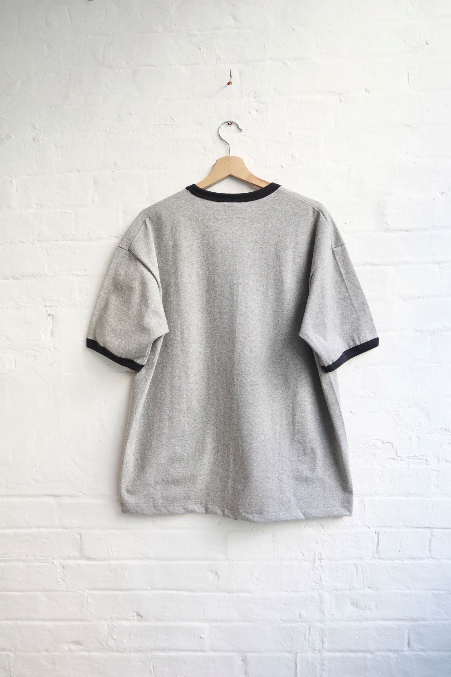 SUNNYSIDERS_*A VONTADE_*A Vontade - Ringer T-Shirt, Grey Marl / Navy_T-Shirts