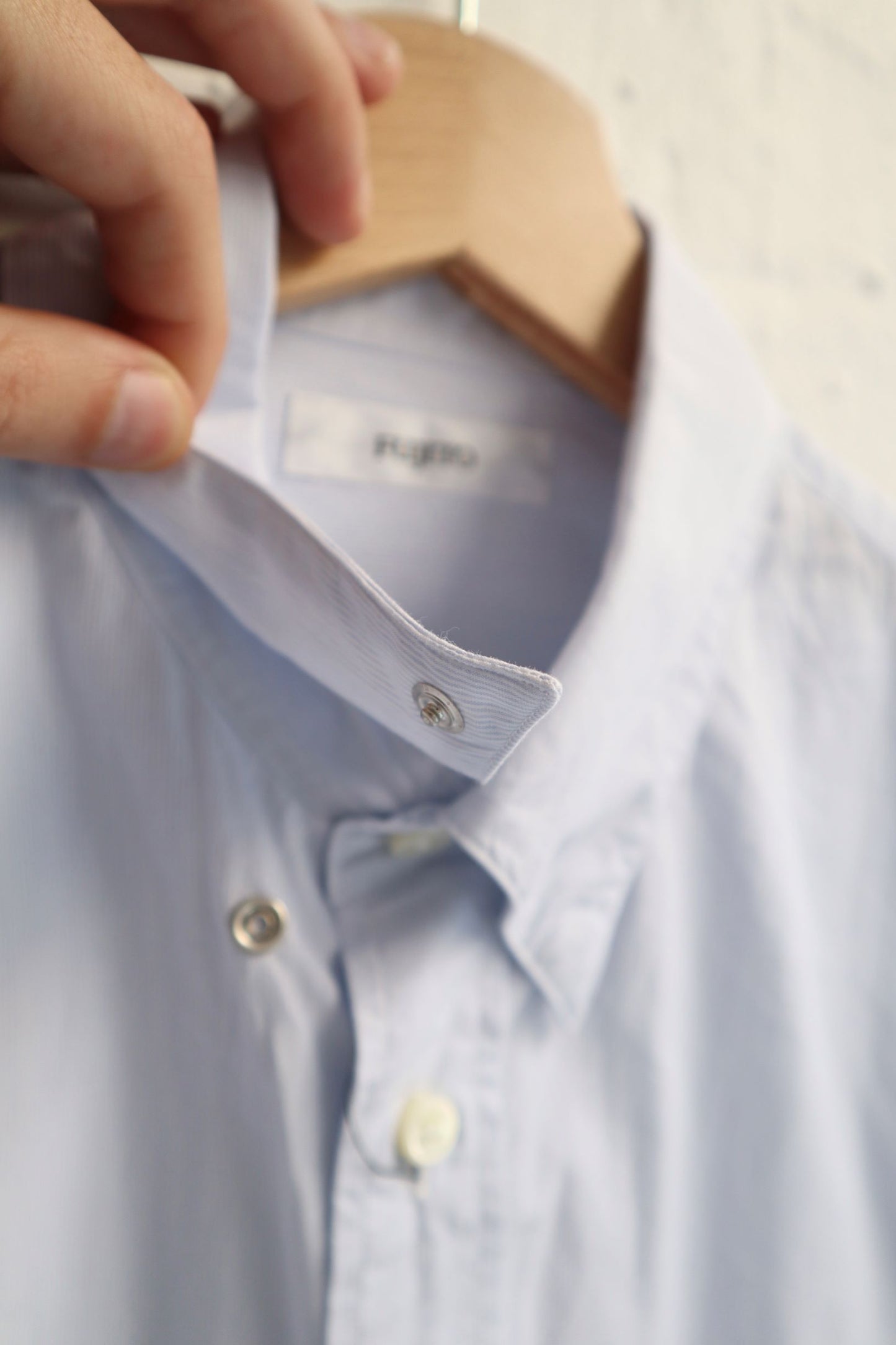 Fujito - Snap Button Down Shirt - Blue Stripe