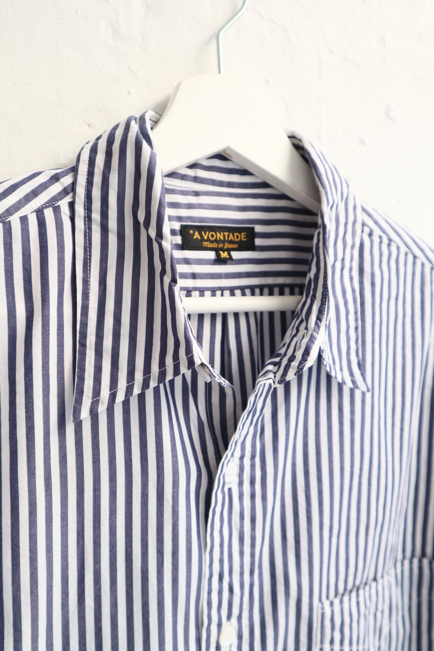 SUNNYSIDERS_*A VONTADE_*A Vontade - Lax Regular Shirt, Navy Stripe_Shirts & Tops