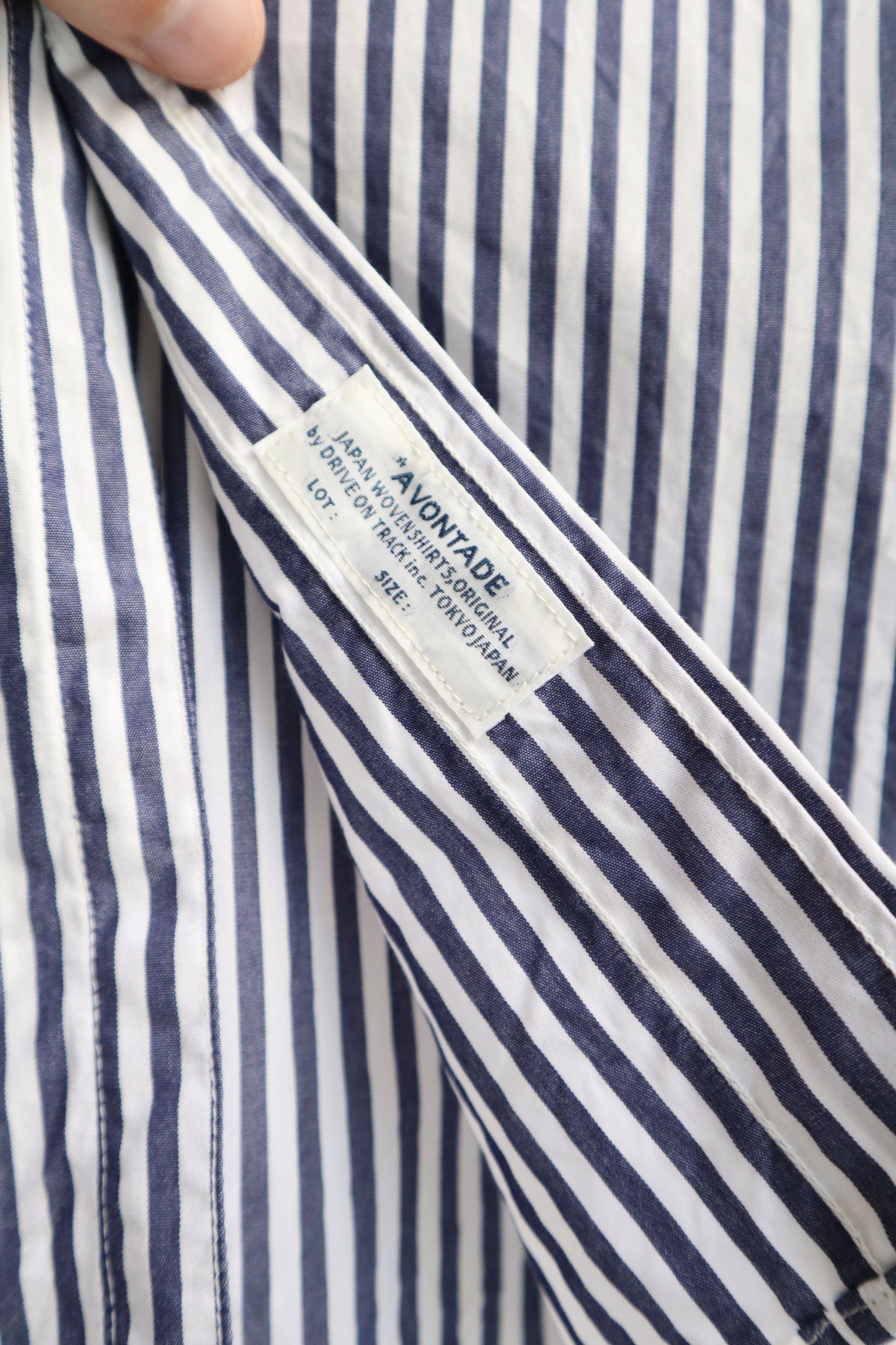 SUNNYSIDERS_*A VONTADE_*A Vontade - Lax Regular Shirt, Navy Stripe_Shirts & Tops