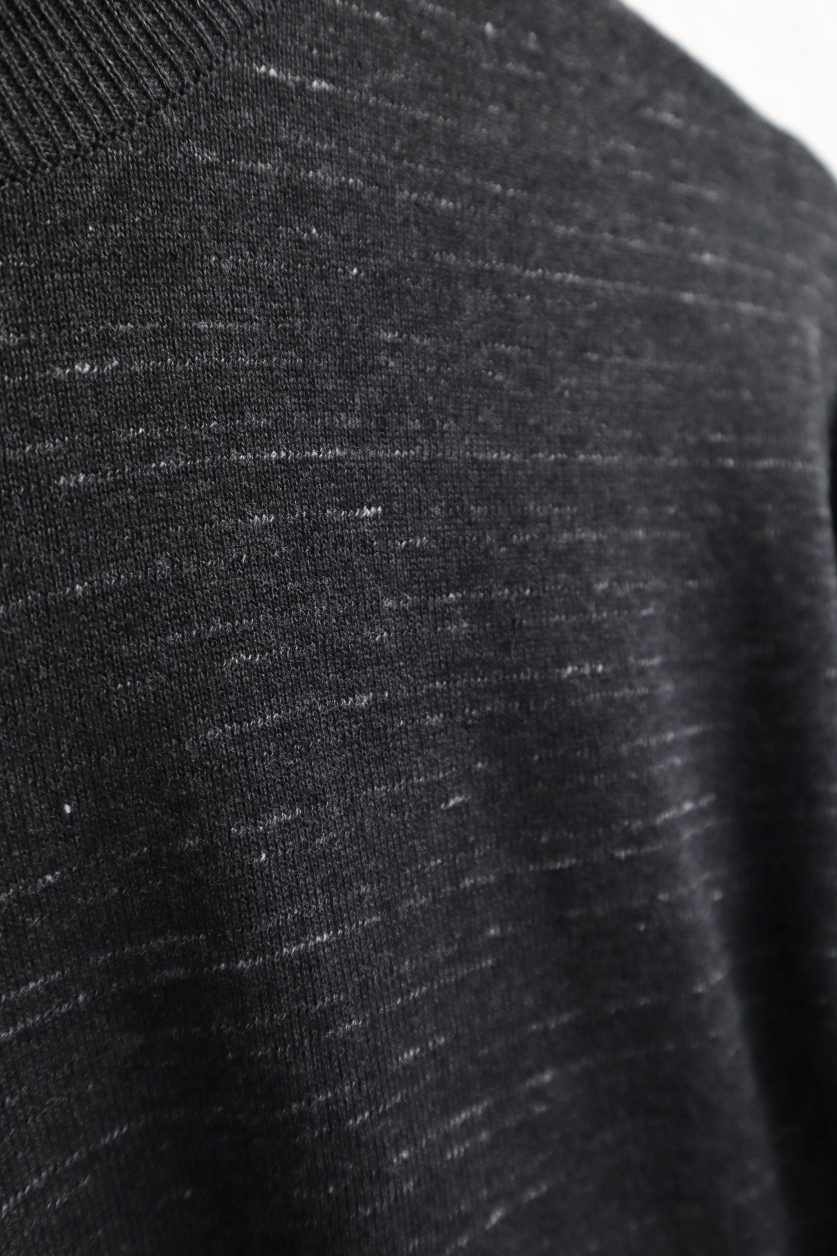 SUNNYSIDERS_FUJITO_Fujito - Cotton Knit Long Sleeve, Charcoal Border_knitwear