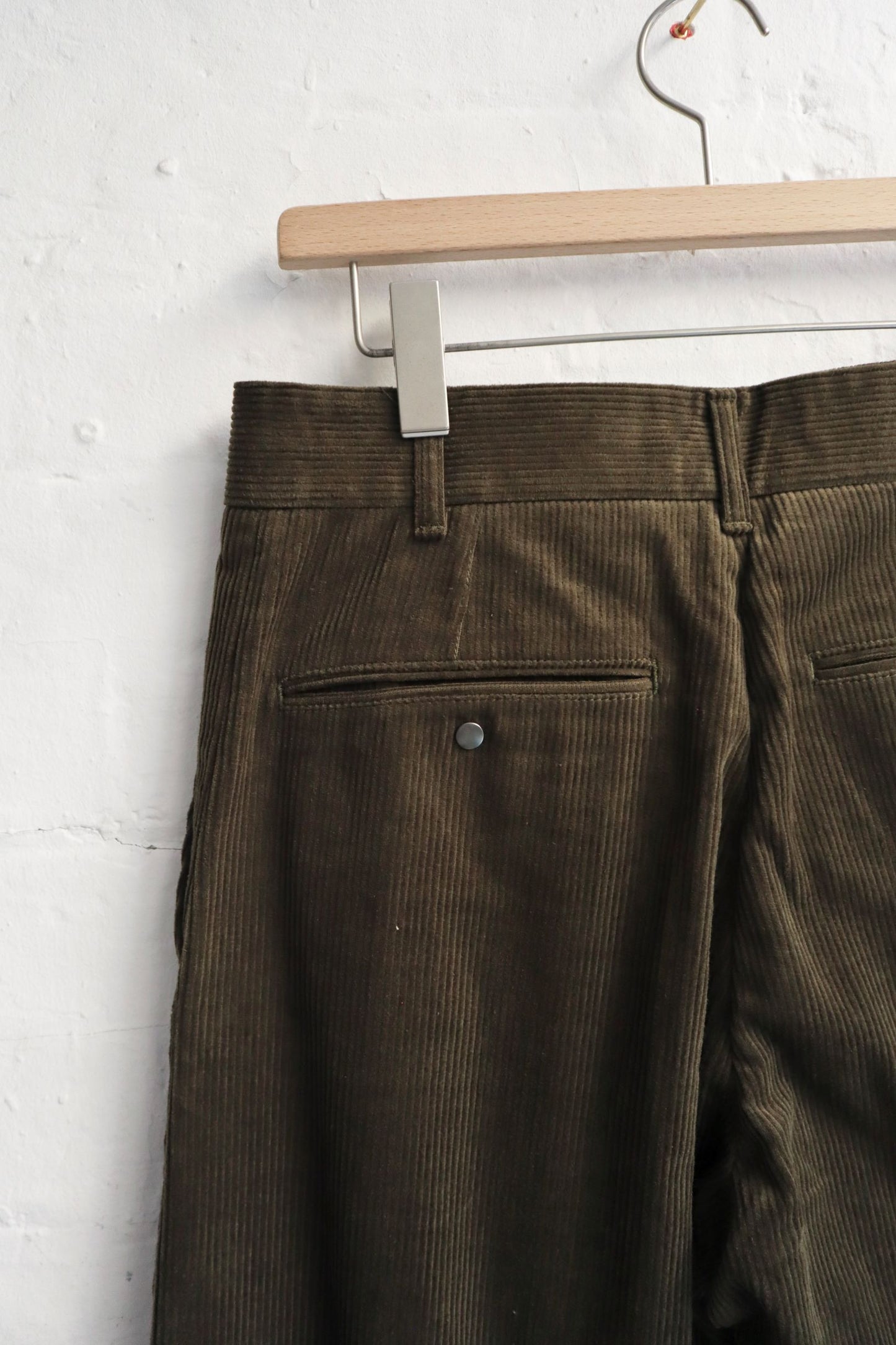 Fujito - Wide Slacks, Olive Green