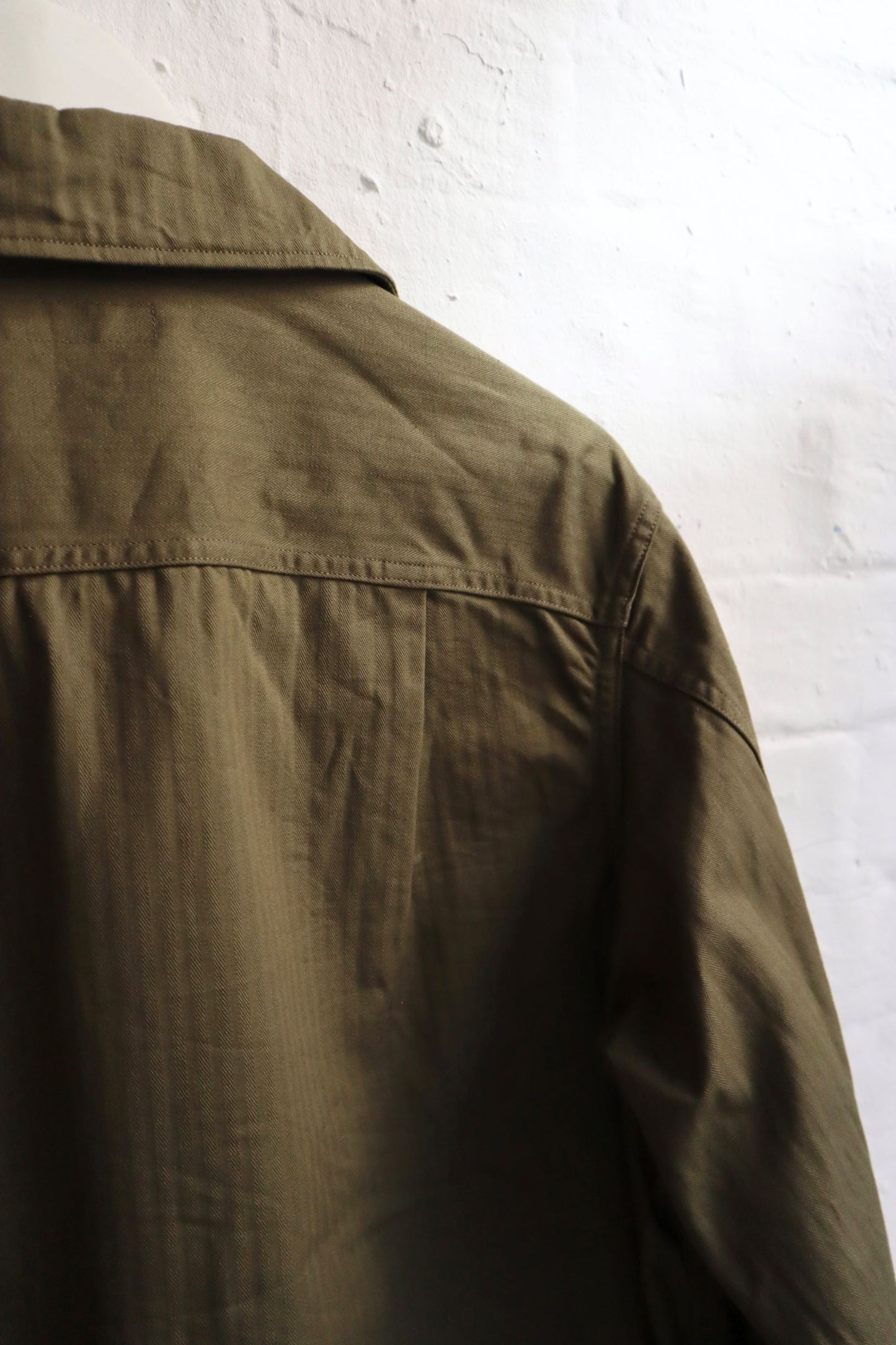 *A Vontade - Naval Utility Jacket, Olive Herringbone