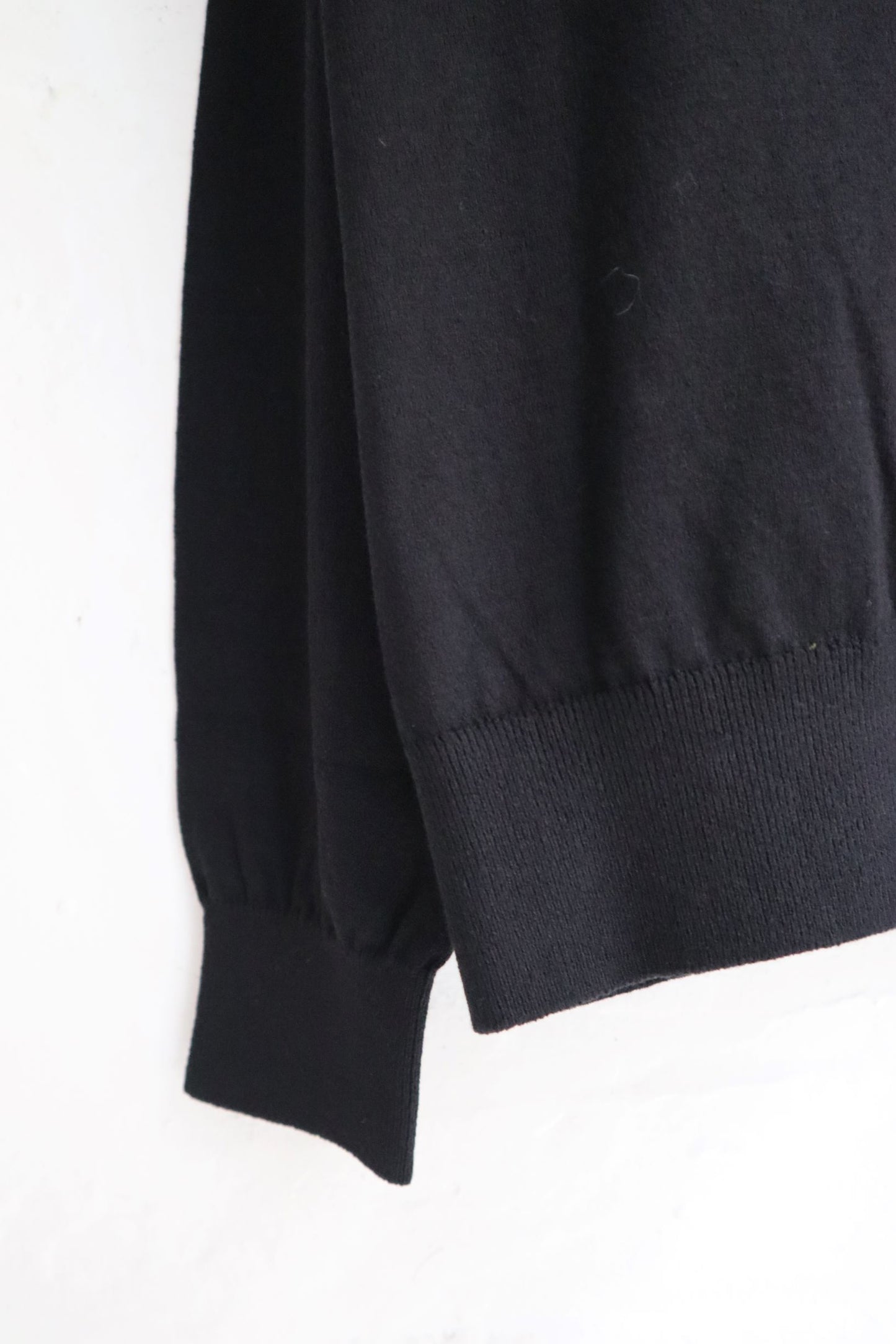 Yonetomi - Wave Cotton Knit Polo, Black