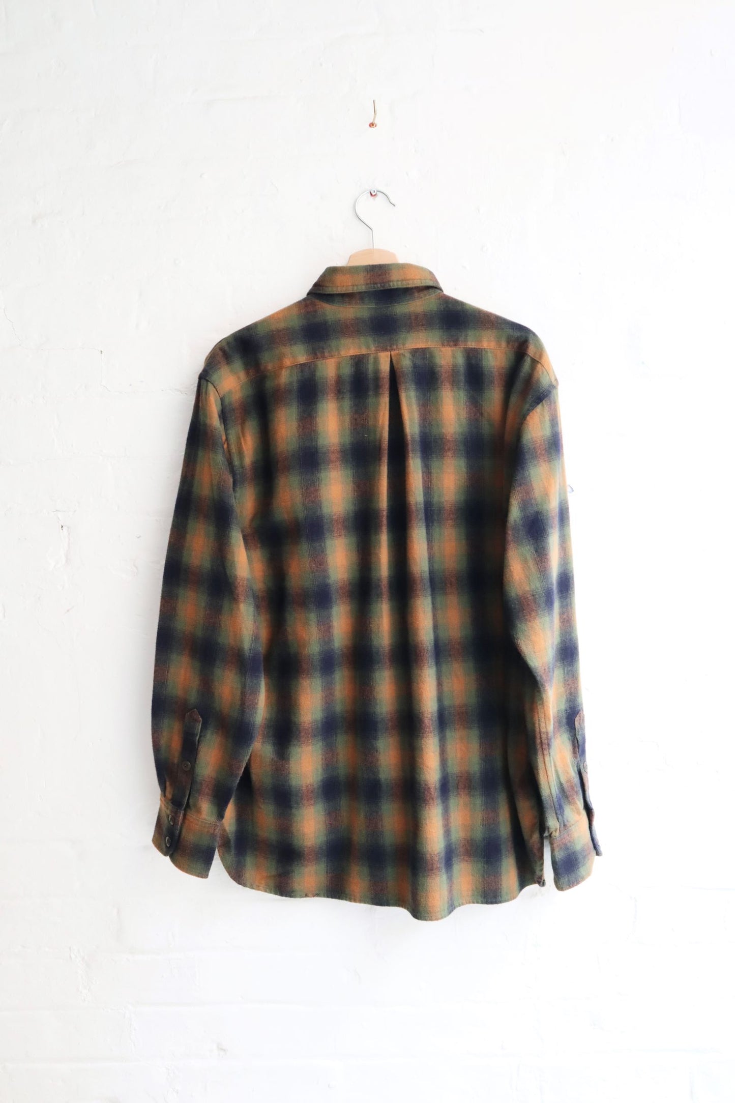 H. Unit - Flannel Shirt, Green Check