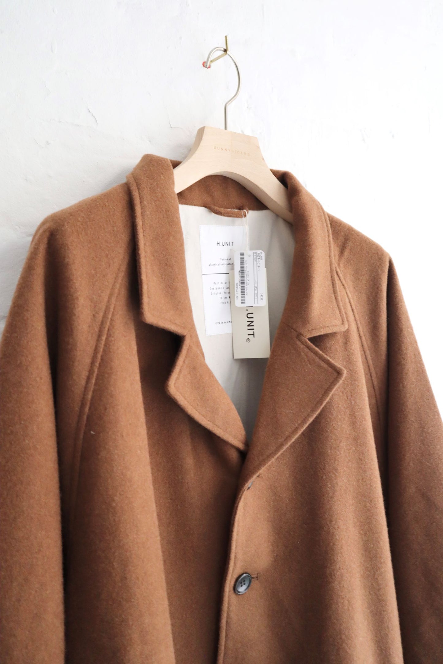 H. Unit - Wool Raglan Atelier's Coat, Mocha