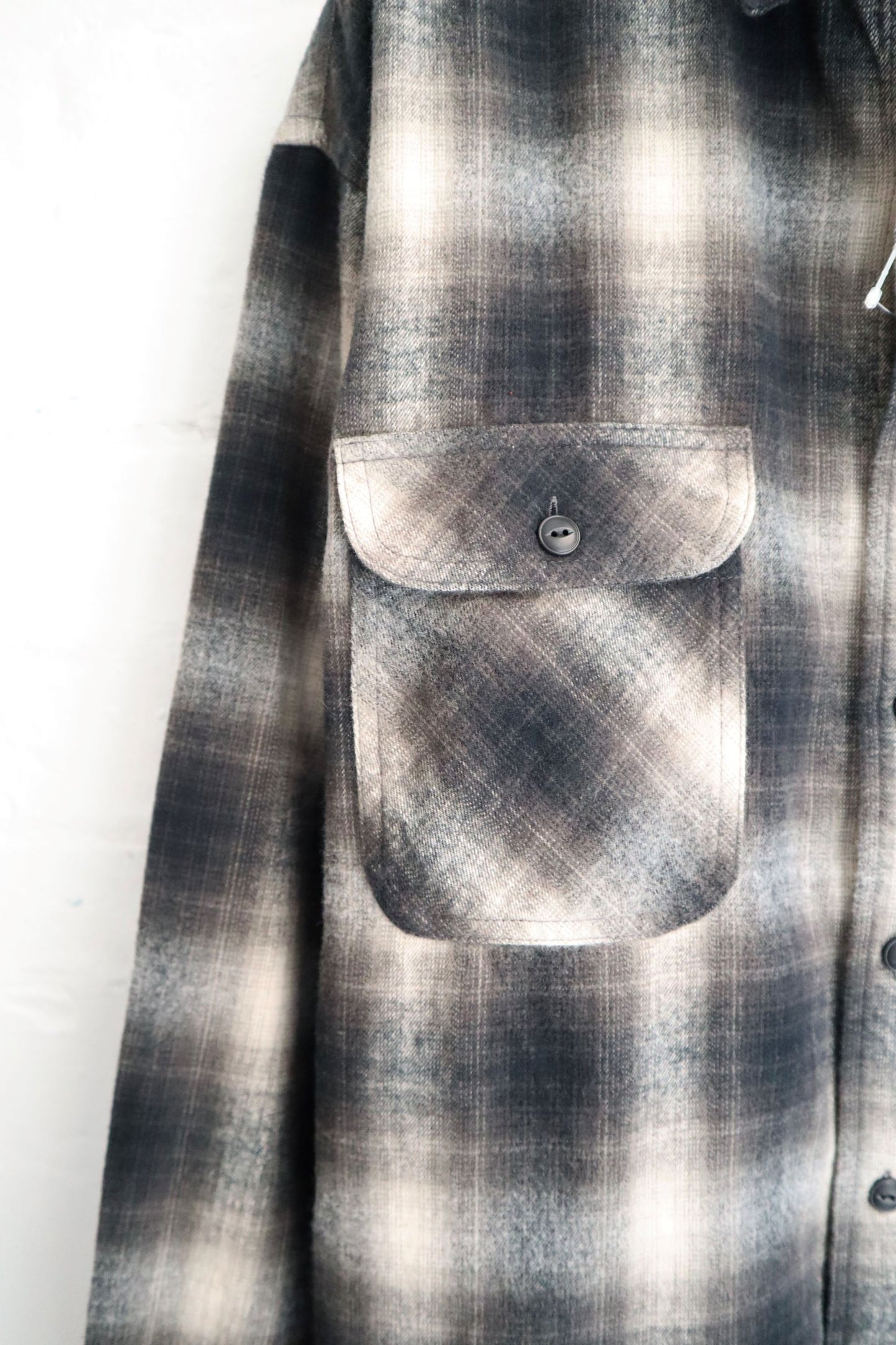 H. Unit - Flannel Shirt, Black Check