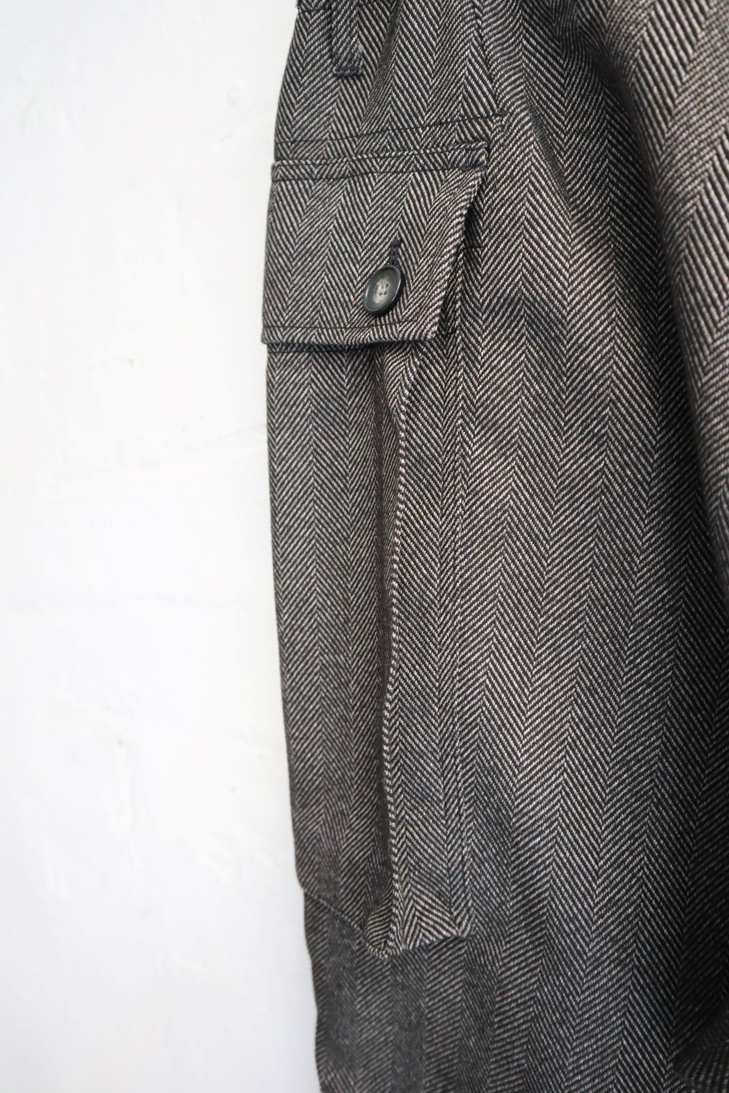 H. Unit - Tech Tweed Trouser, Gray Herringbone