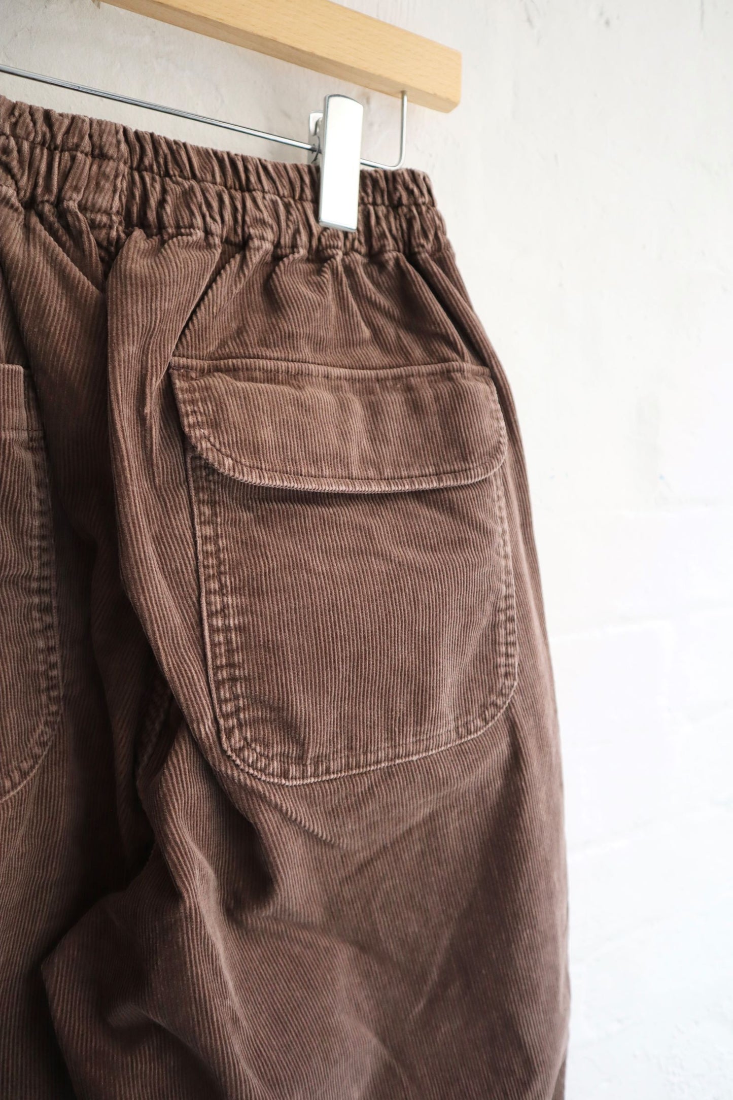 H. Unit - Corduroy Easy Pants, Washed Brown