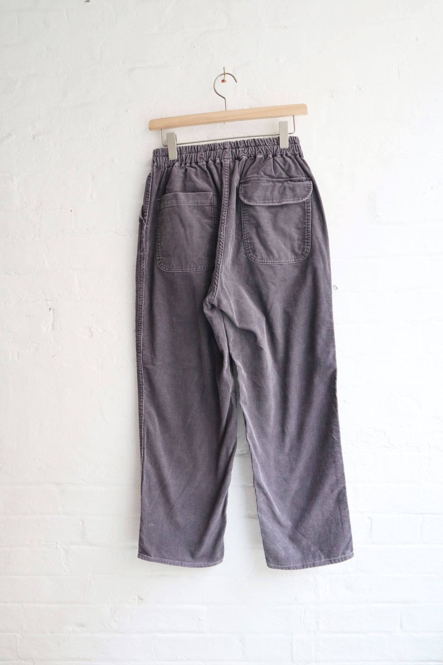 H. Unit - Corduroy Easy Pants, Washed Gray