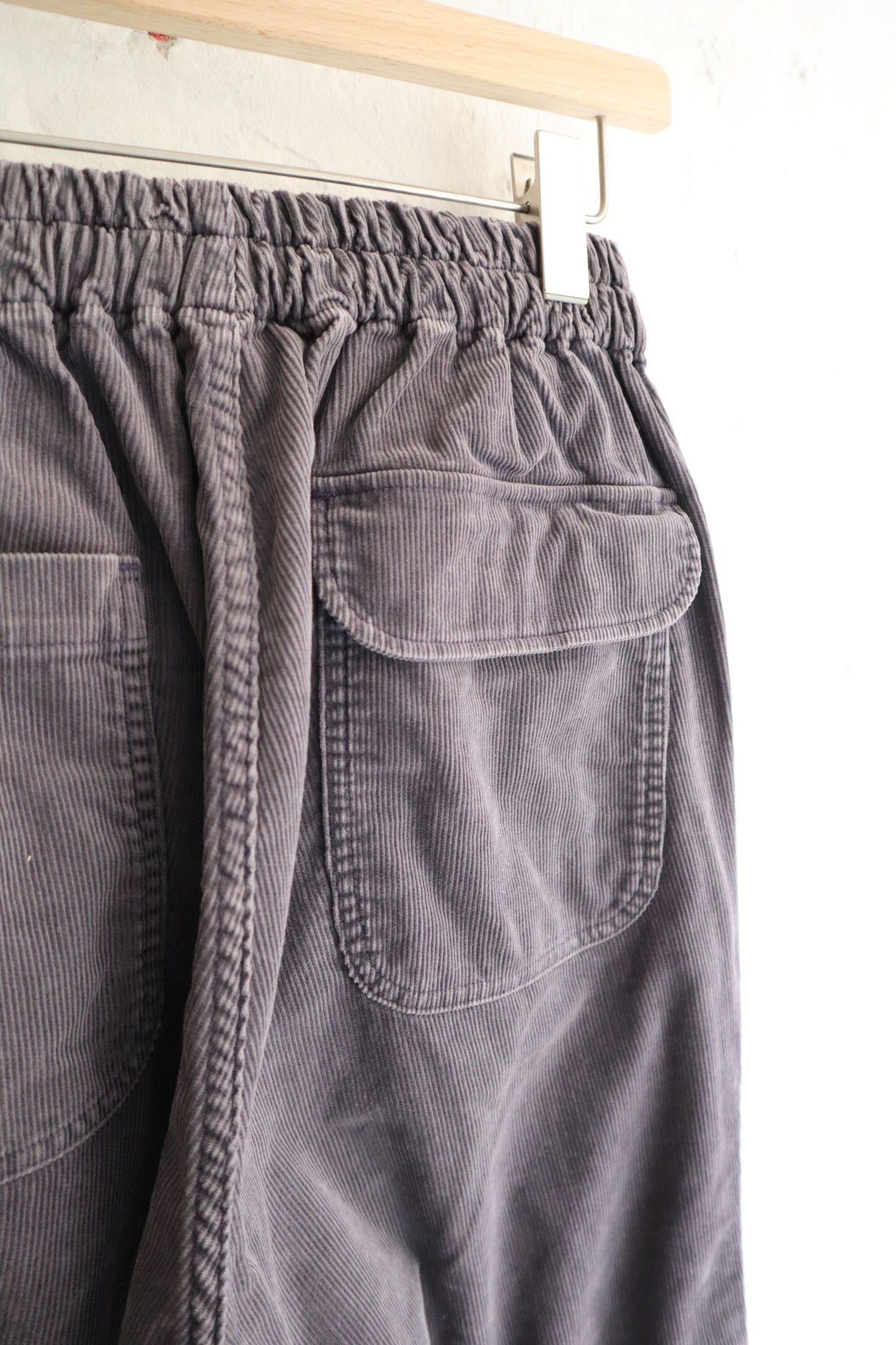H. Unit - Corduroy Easy Pants, Washed Gray