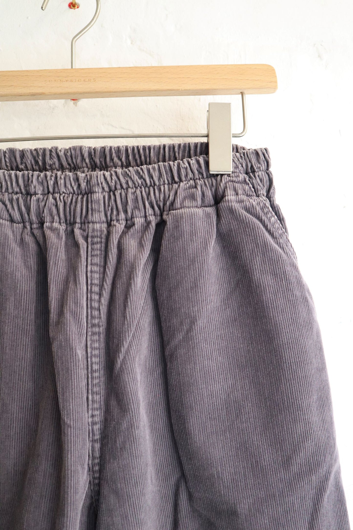 H. Unit - Corduroy Easy Pants, Washed Gray