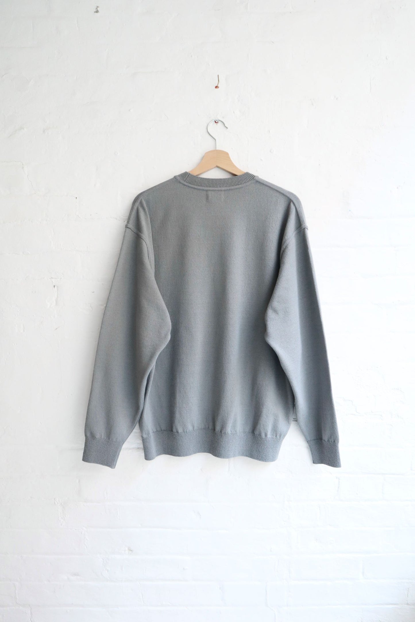 Yonetomi - Wave Cotton Pullover, Blue Grey
