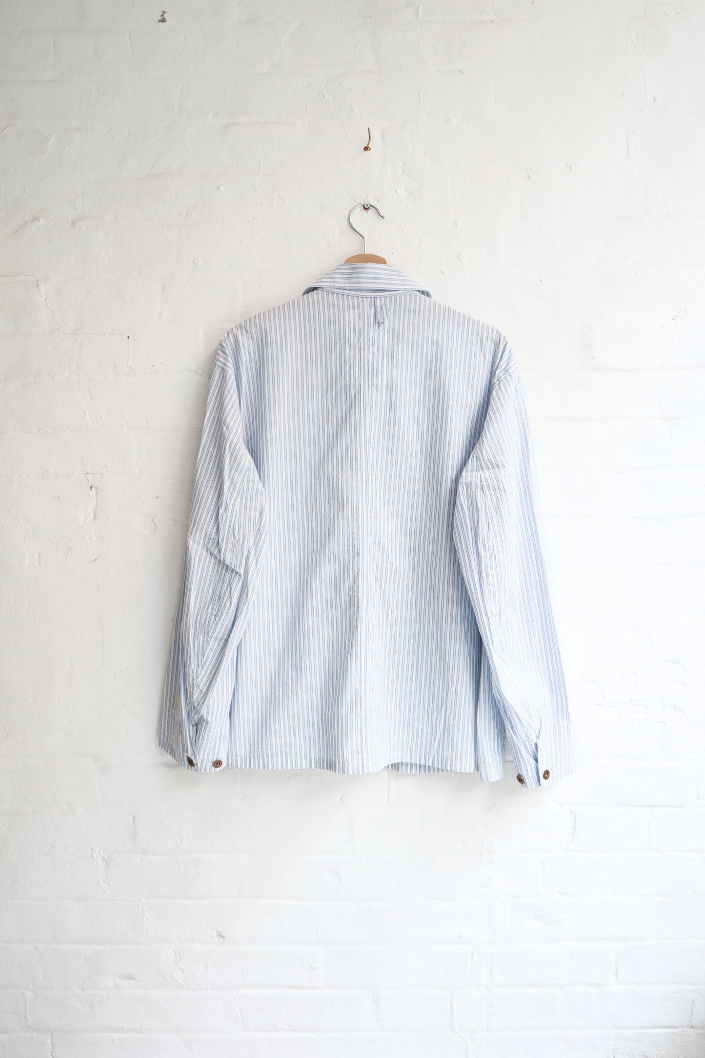 H.Unit - Coverall Shirt Jacket, Blue Stripe