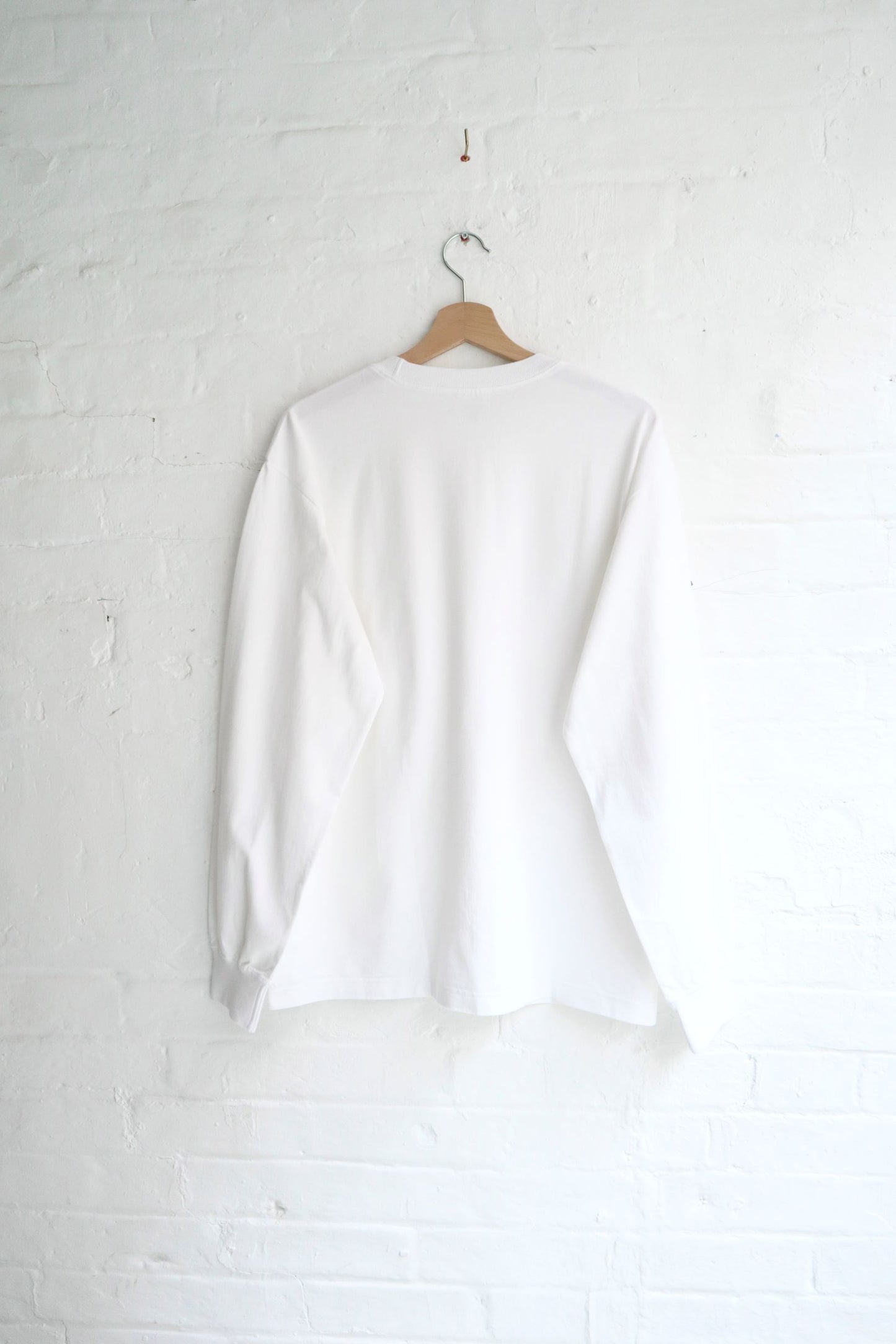 SUNNYSIDERS_YONETOMI_Yonetomi - 'New Basic' Long Sleeve T-Shirt, White_T-Shirts