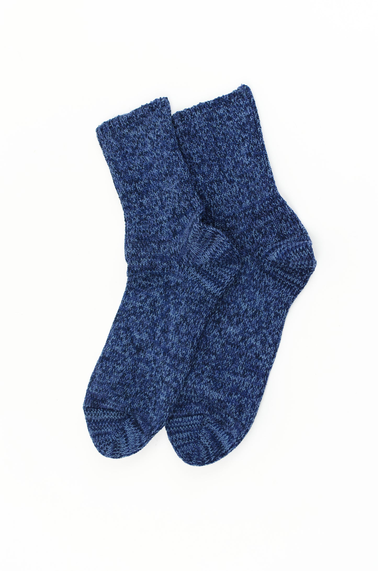 SUNNYSIDERS_ROTOTO_Rototo - Denim Tone Ankle Socks, Blue Denim_Socks