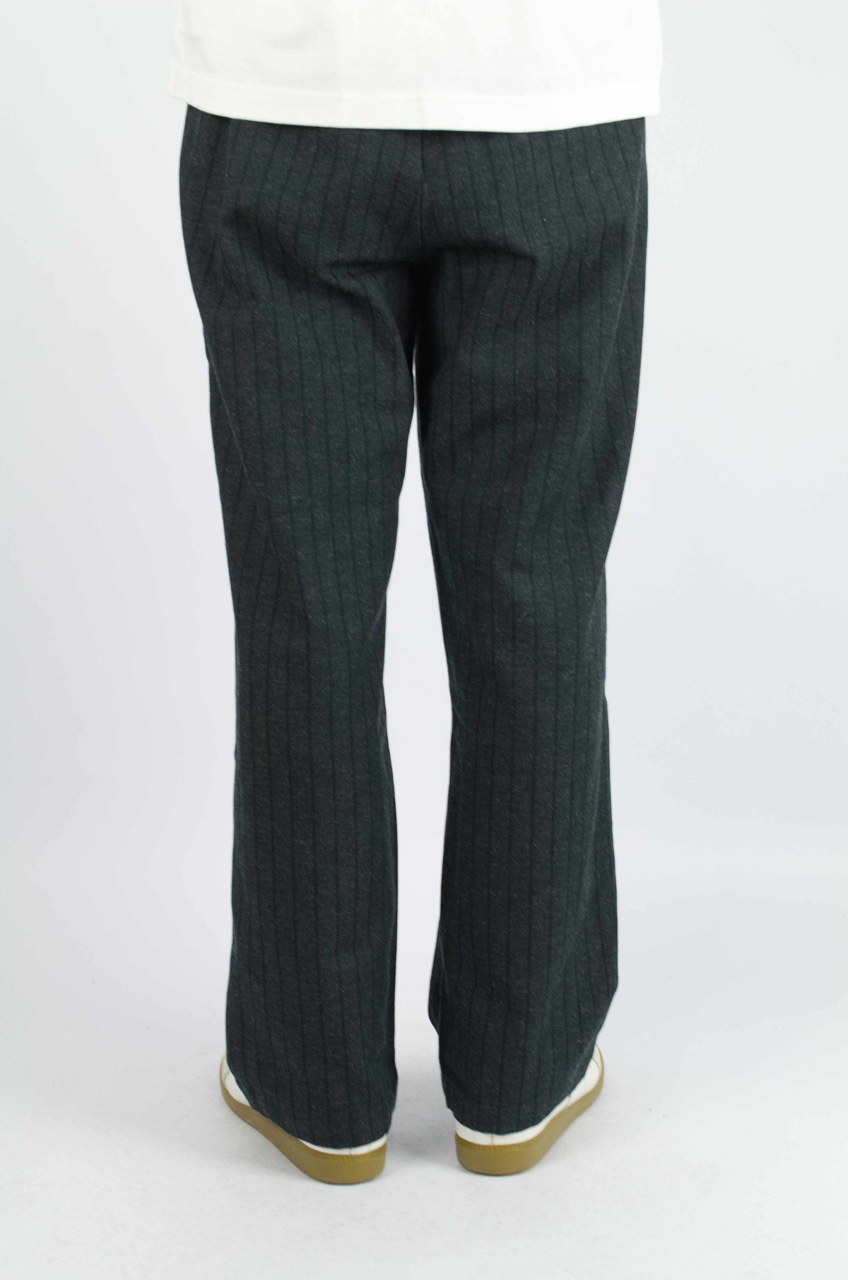 Sunnysiders - Wool Lounge Pants, Charcoal Stripe