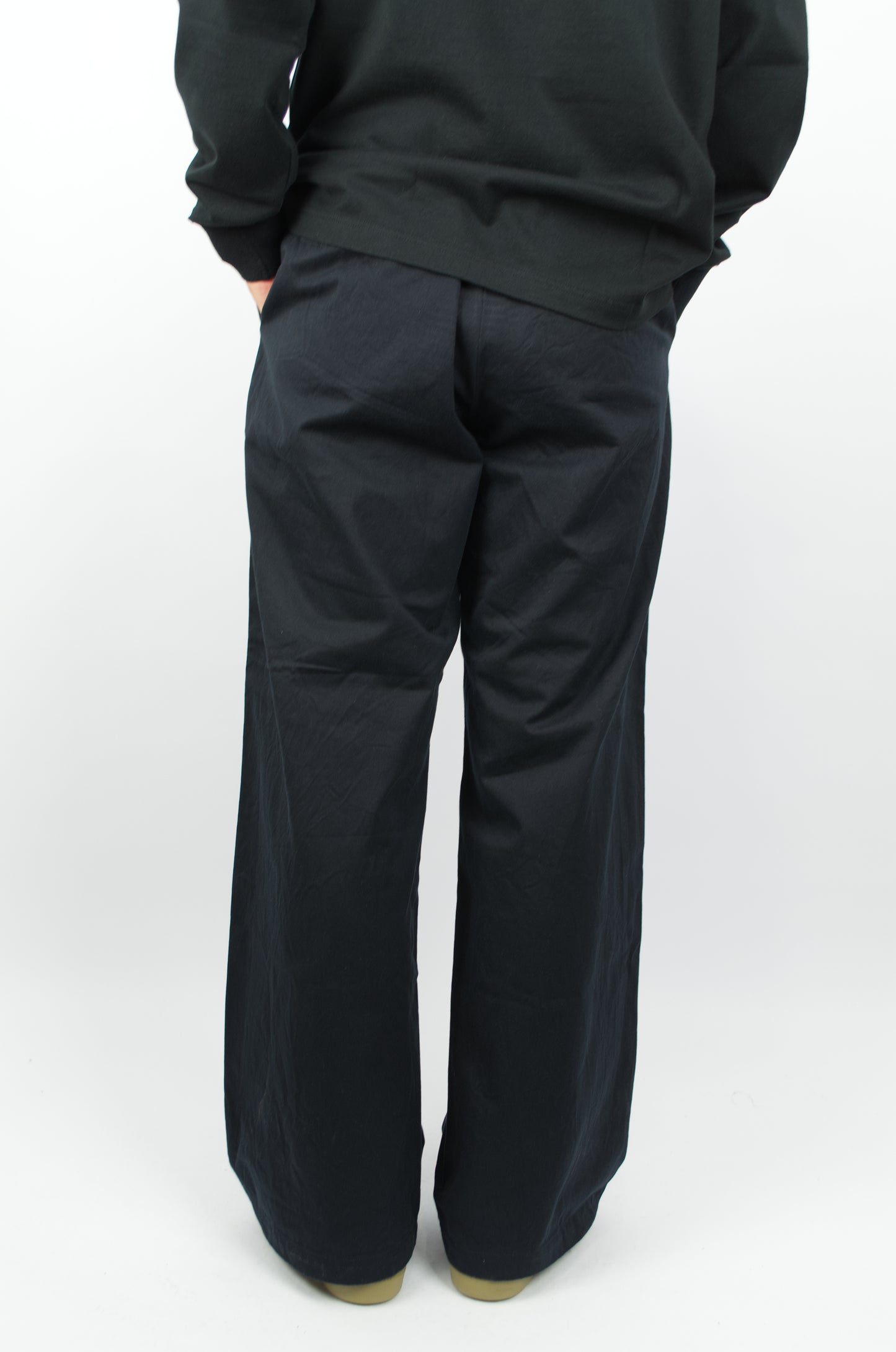 Yaeca - Wide Chino Trousers, Navy