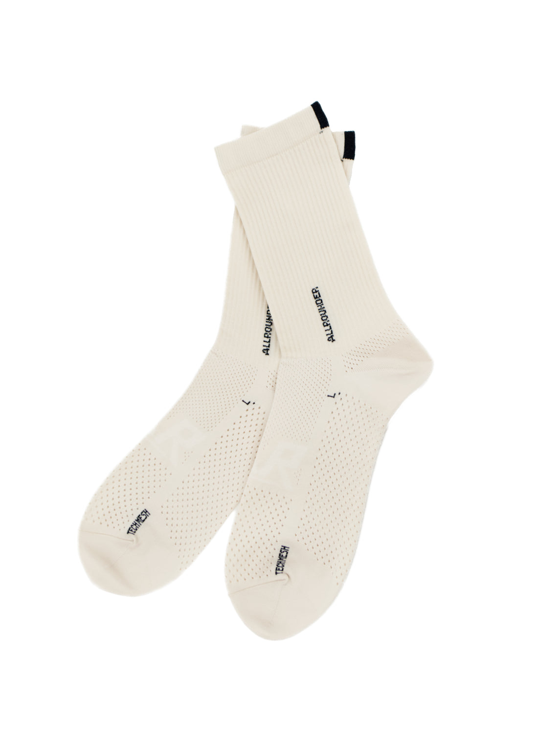 Rototo - 'All Rounder' Tech-Mesh Crew, Clay Beige