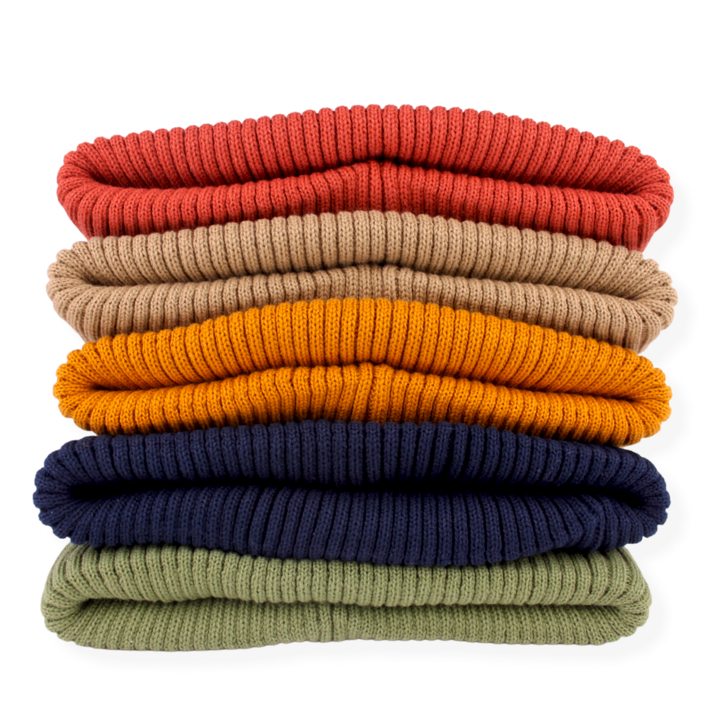 SUNNYSIDERS_ROTOTO_Rototo - Cotton Roll Up Beanie, Khaki_Beanies