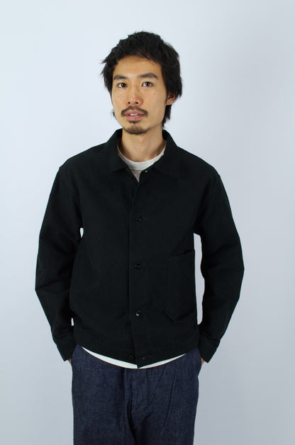 *A Vontade - Coal Mine Blouse, Black Moleskin