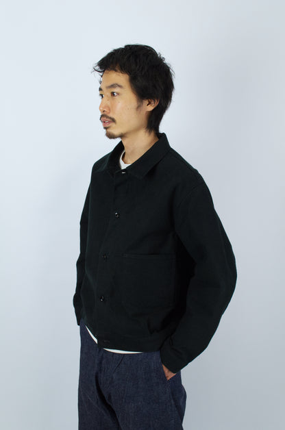 *A Vontade - Coal Mine Blouse, Black Moleskin