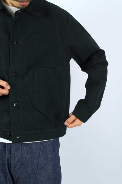 *A Vontade - Coal Mine Blouse, Black Moleskin