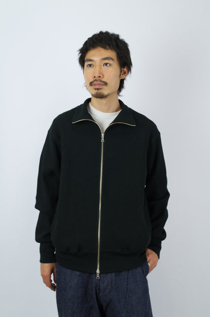 *A Vontade - Waffle Drivers Zip-Through, Black
