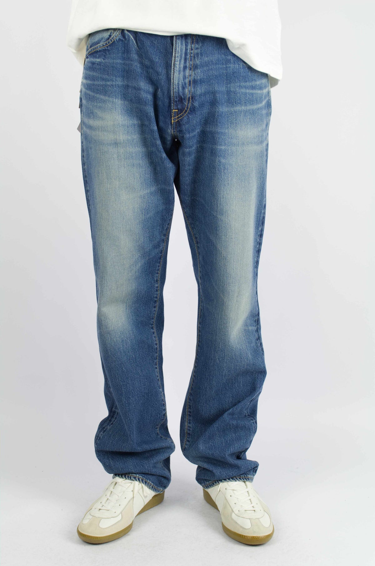 Big John - Vintage Regular Jeans, Washed Indigo