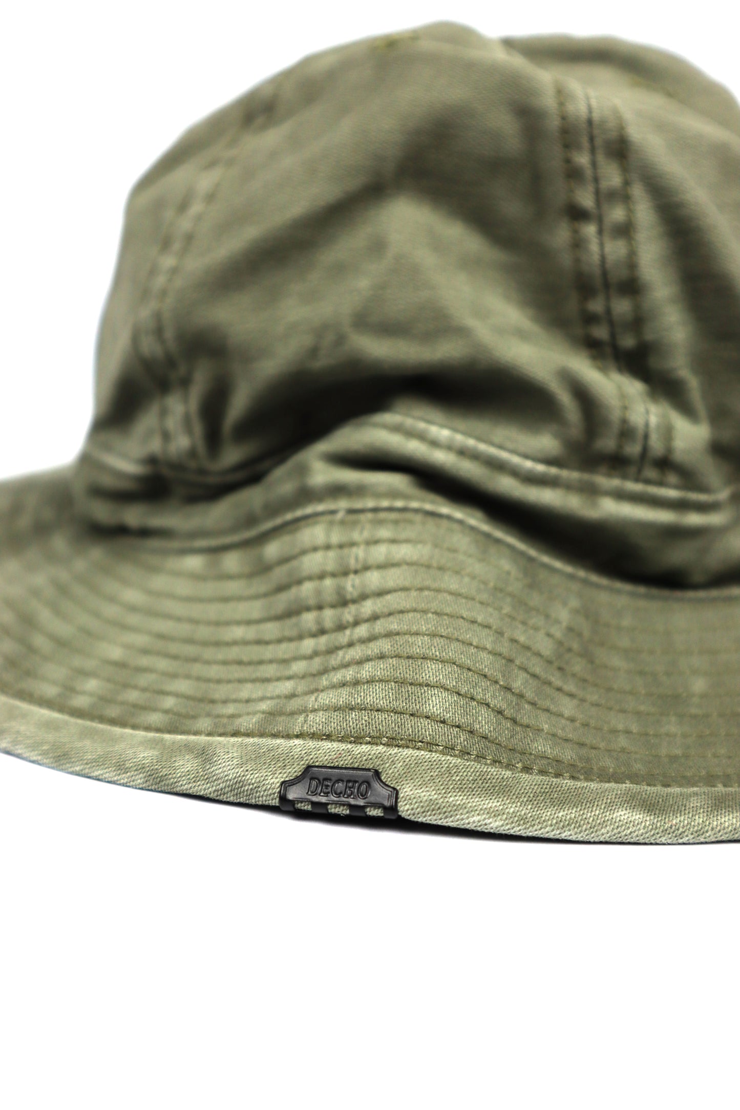 Decho - Back Satin Army Hat, Olive