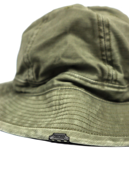 Decho - Back Satin Army Hat, Olive
