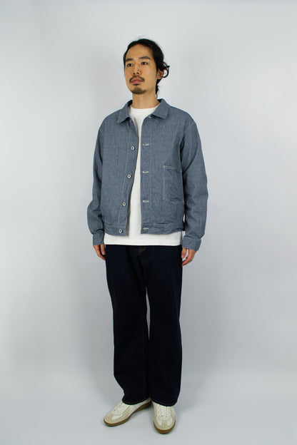 *A Vontade - Coal Mine Blouse, Indigo Pincheck