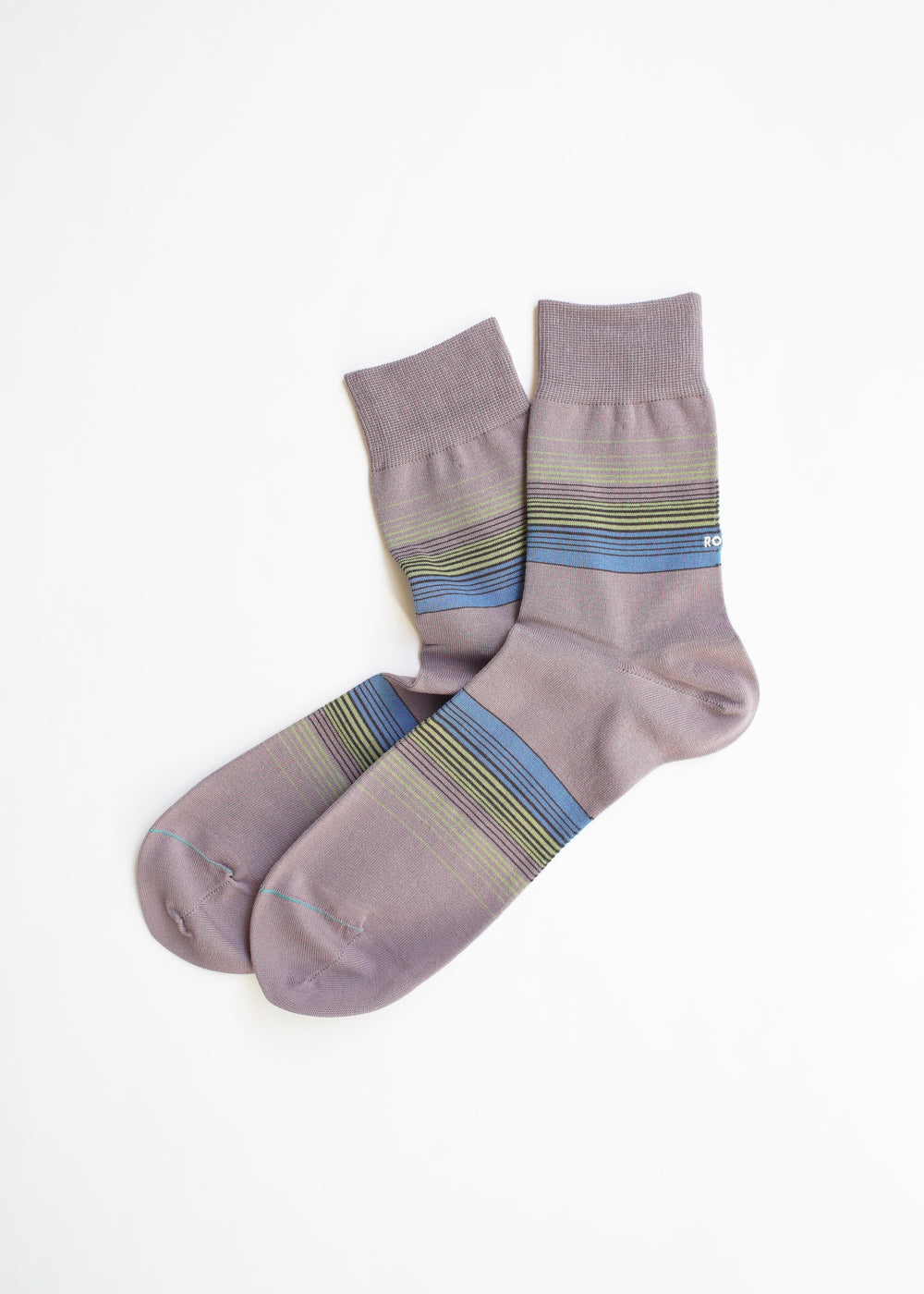 Rototo - Horizon Stripe Socks, Light Purple